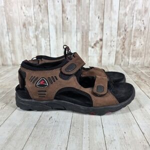 ECCO Receptor‎ Women Brown Black Sport Sandals Adjustable Straps Size 38